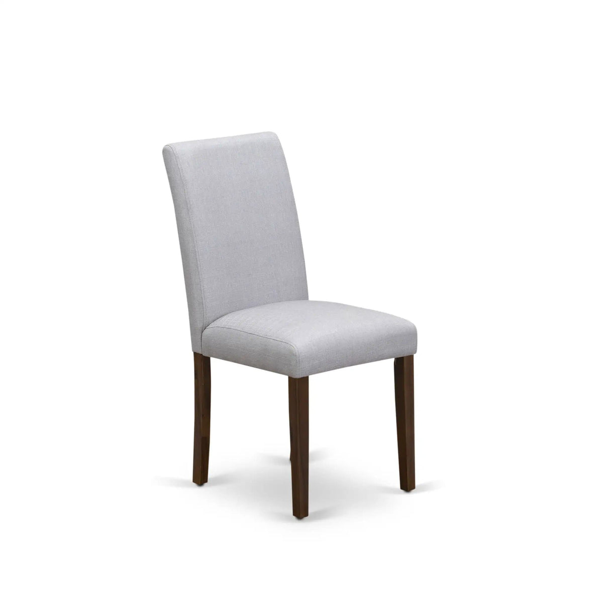 EAST WEST FURNITURE CNAB5-N8-05 5-Pc Modern Dining Table Set- 4 Dining Chairs and | 5-Piece Set | Walnut & Linen | Grey Linen Fabric Seat and High Chair Back (Antique Walnut Finish)
