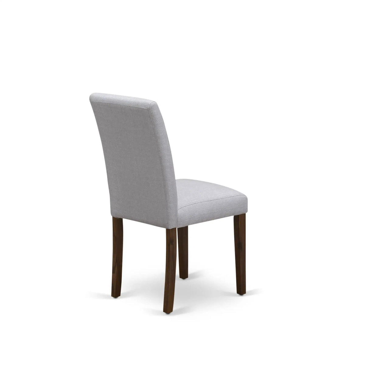 EAST WEST FURNITURE CNAB5-N8-05 5-Pc Modern Dining Table Set- 4 Dining Chairs and | 5-Piece Set | Walnut & Linen | Grey Linen Fabric Seat and High Chair Back (Antique Walnut Finish)