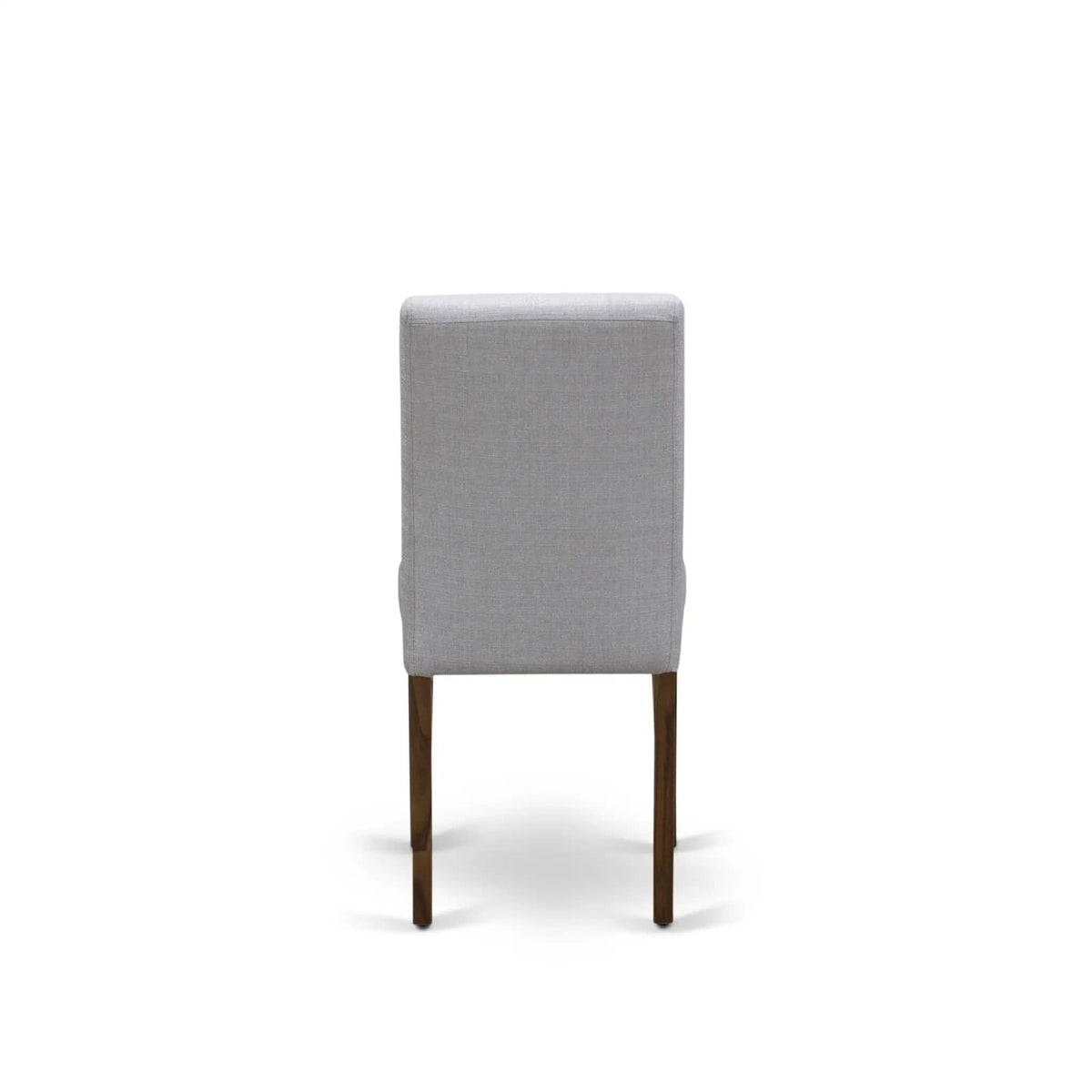 EAST WEST FURNITURE CNAB5-N8-05 5-Pc Modern Dining Table Set- 4 Dining Chairs and | 5-Piece Set | Walnut & Linen | Grey Linen Fabric Seat and High Chair Back (Antique Walnut Finish)