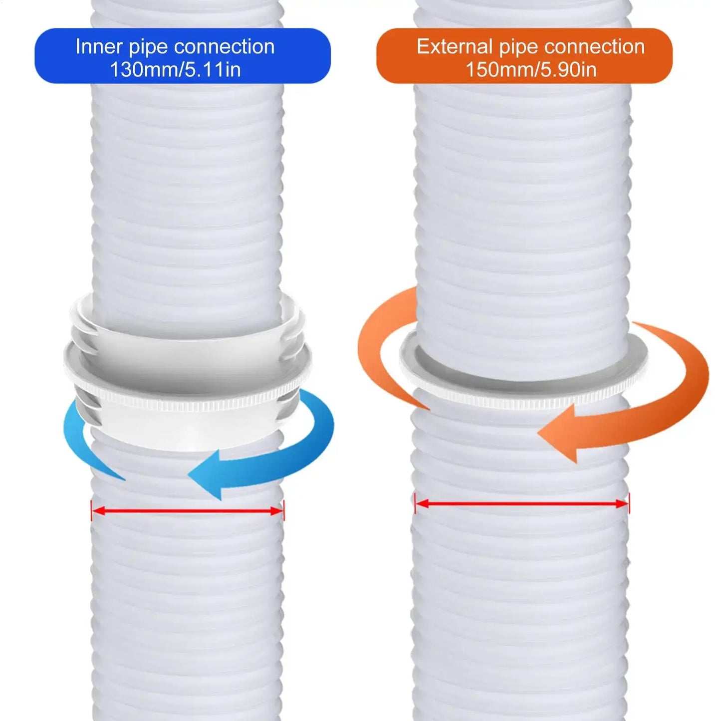 AC Exhaust Hose Connector | Insulated | PriceLows™