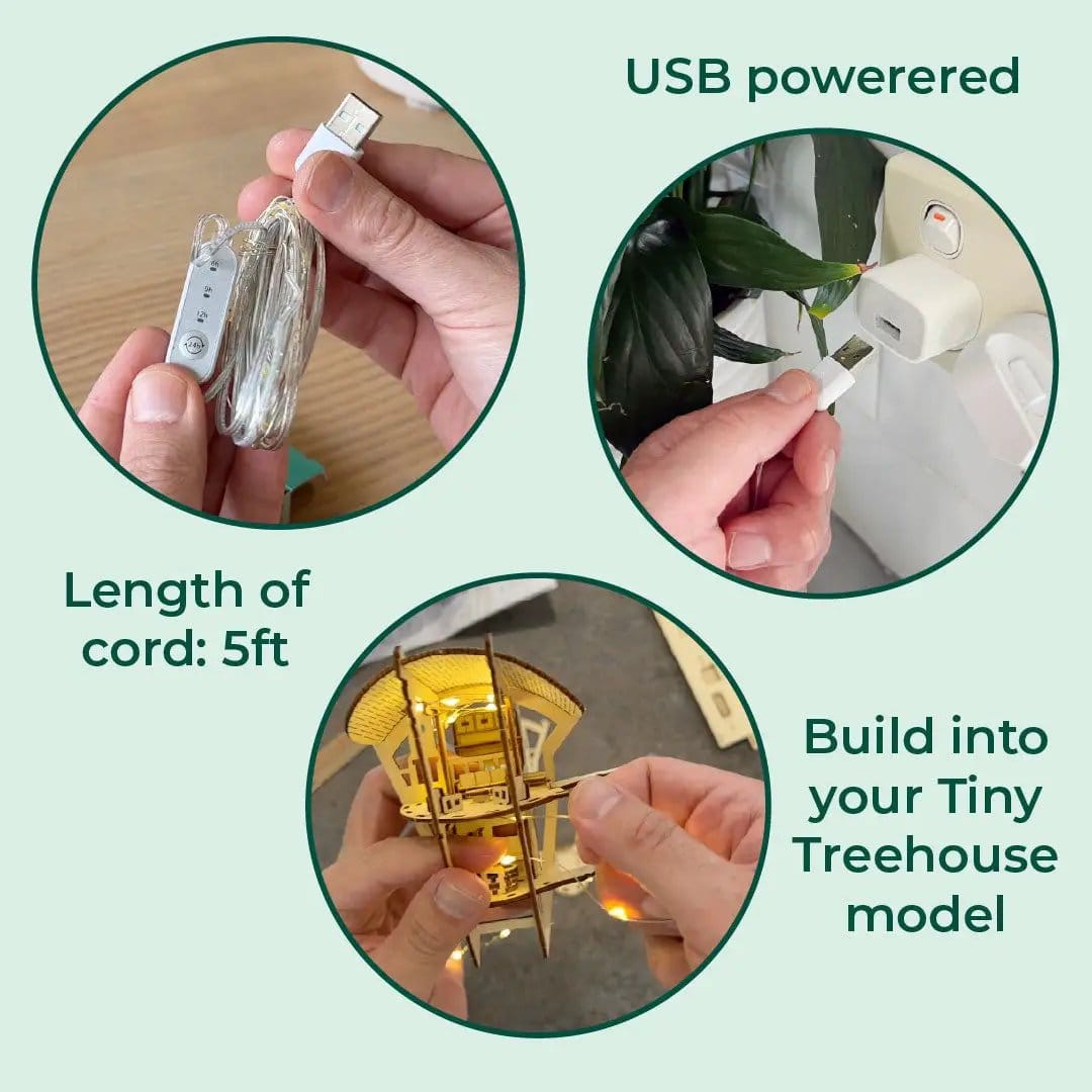 USB Lights with Timer | 5 ft | Accessory | Home