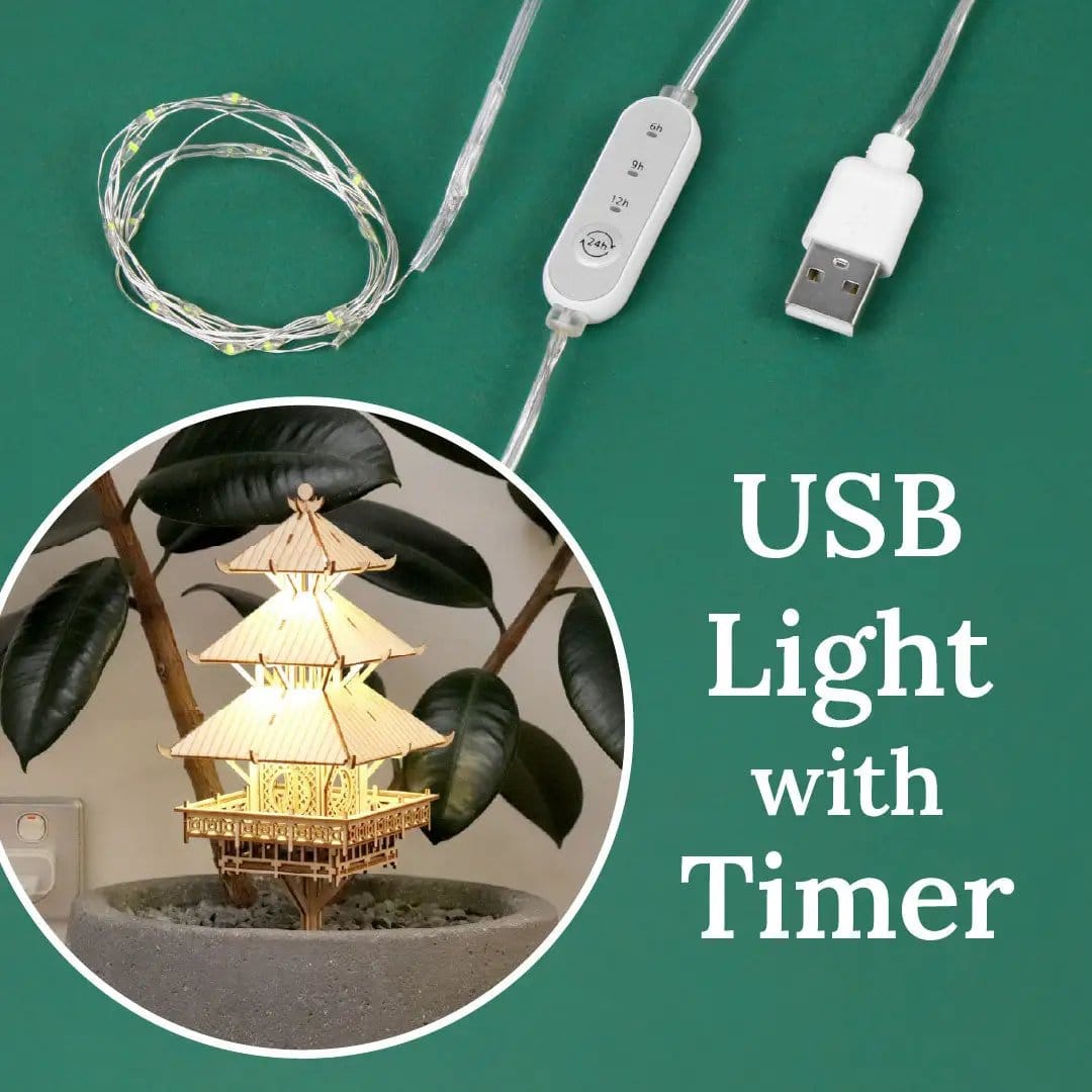 USB Lights with Timer | 5 ft | Accessory | Home