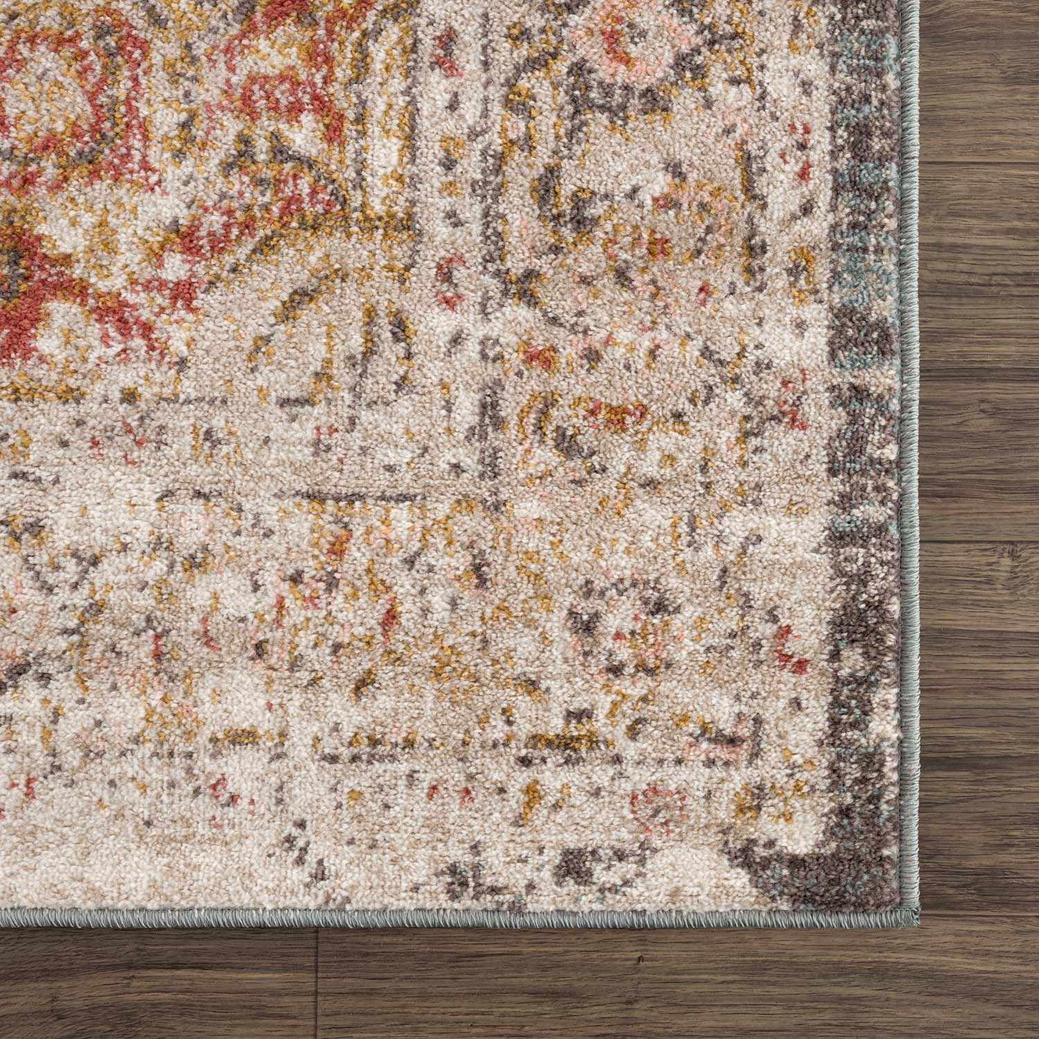 Peeta Brown Medallion Area Rug from PriceLows™