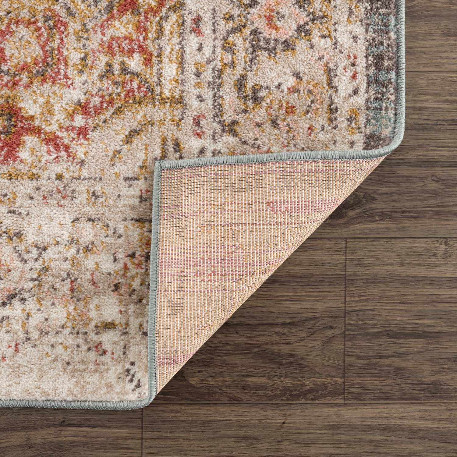 Peeta Brown Medallion Area Rug from PriceLows™