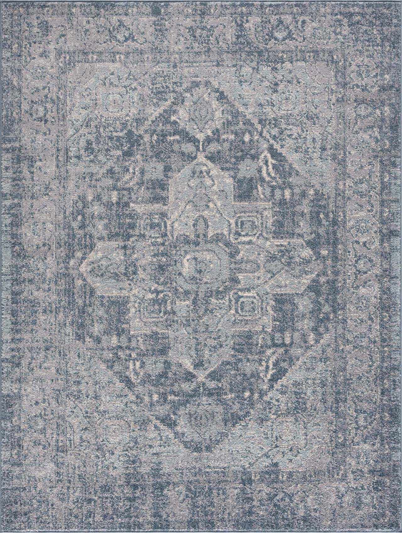 Peeta Blue Medallion Area Rug from PriceLows™