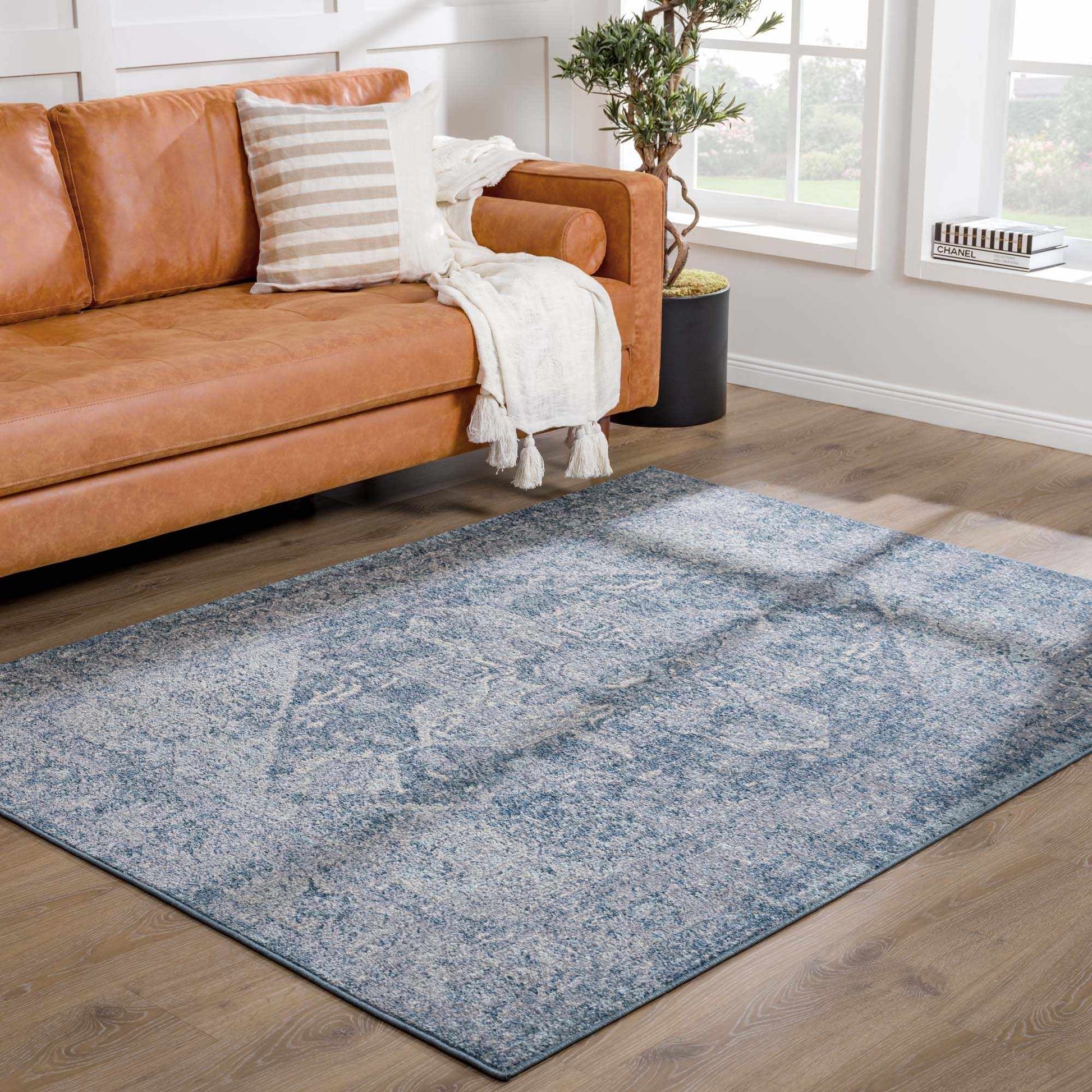 Peeta Blue Medallion Area Rug from PriceLows™