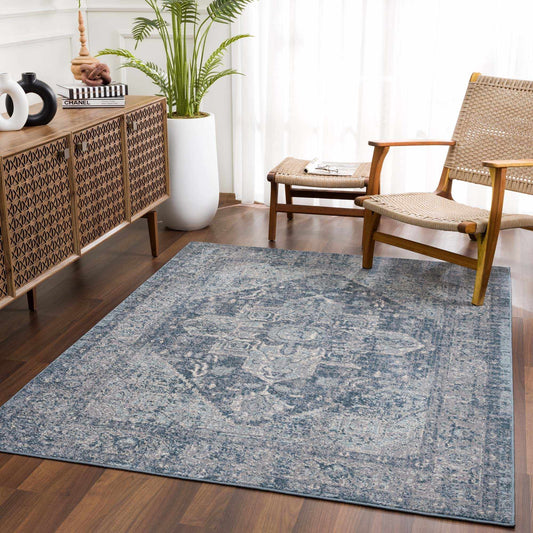 Peeta Blue Medallion Area Rug from PriceLows™