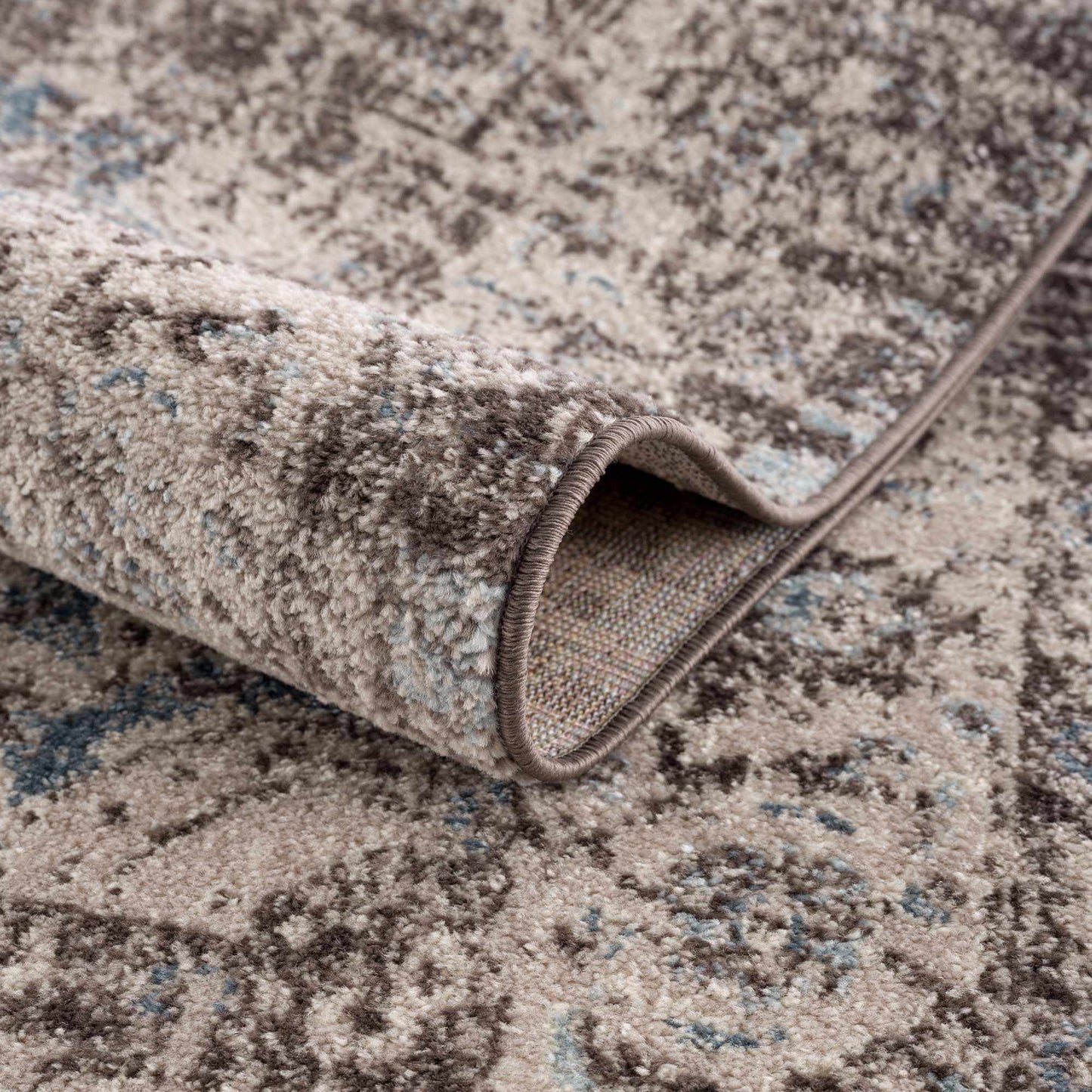 Peeta Dark Brown Medallion Area Rug from PriceLows™