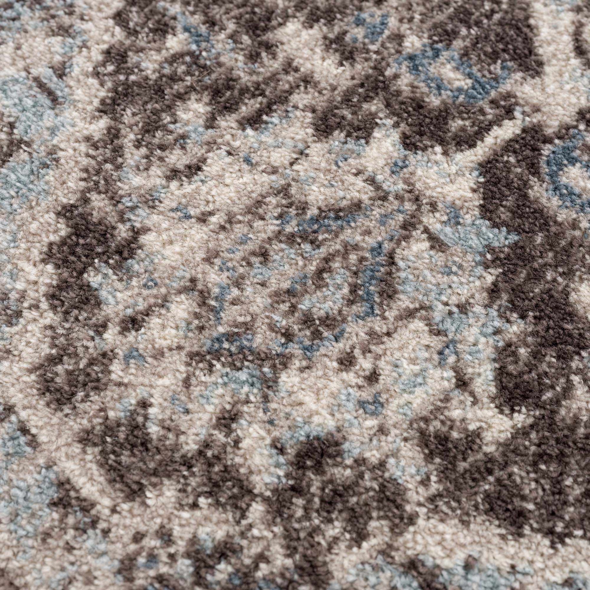 Peeta Dark Brown Medallion Area Rug from PriceLows™
