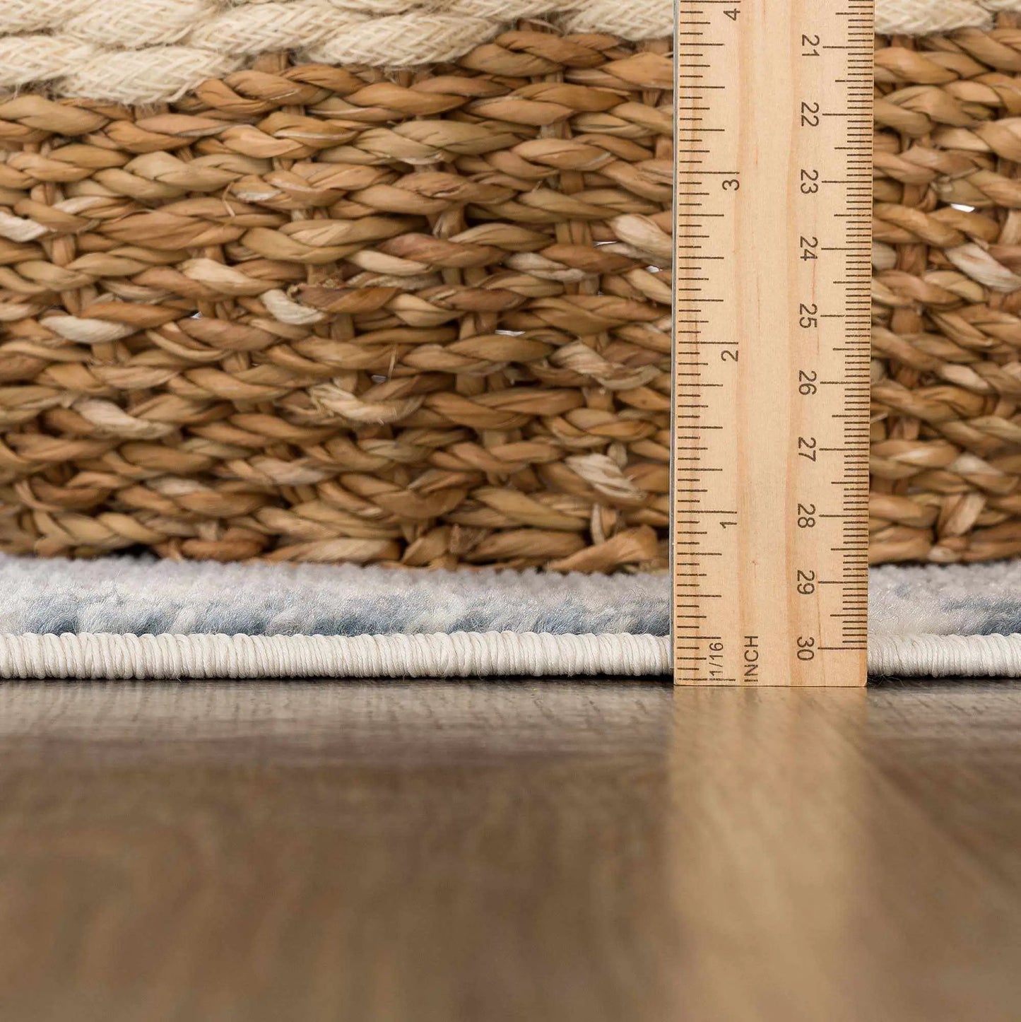 Peeta Gray Blue Medallion Area Rug from PriceLows™