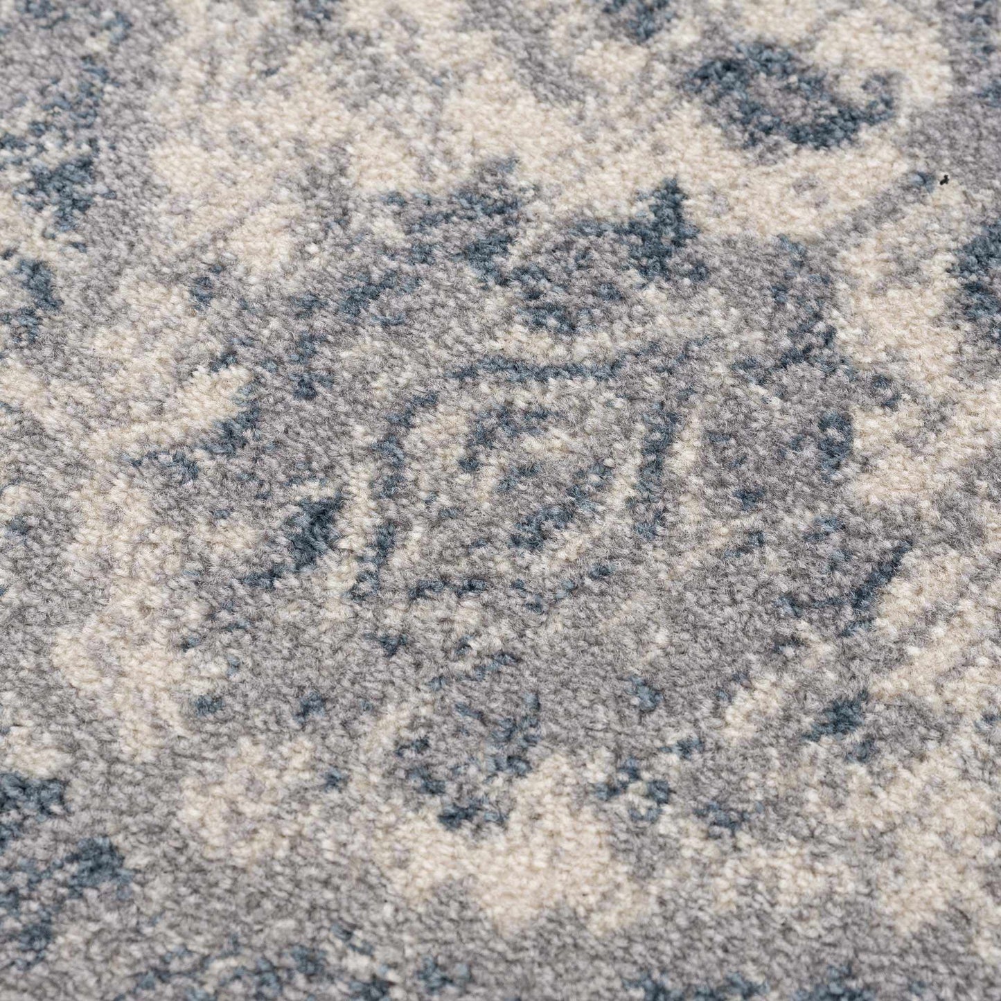 Peeta Gray Blue Medallion Area Rug from PriceLows™