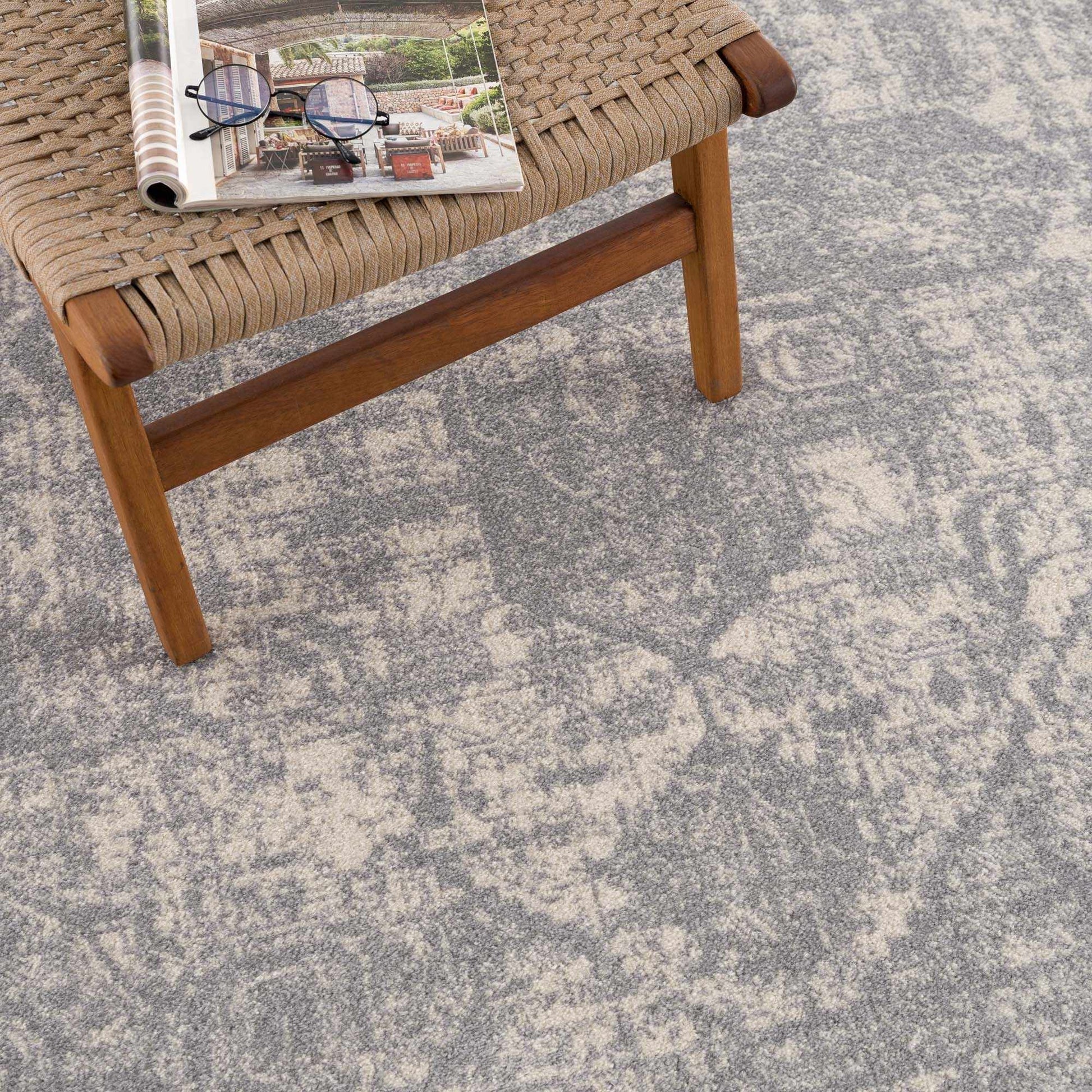 Peeta Gray Medallion Area Rug from PriceLows™