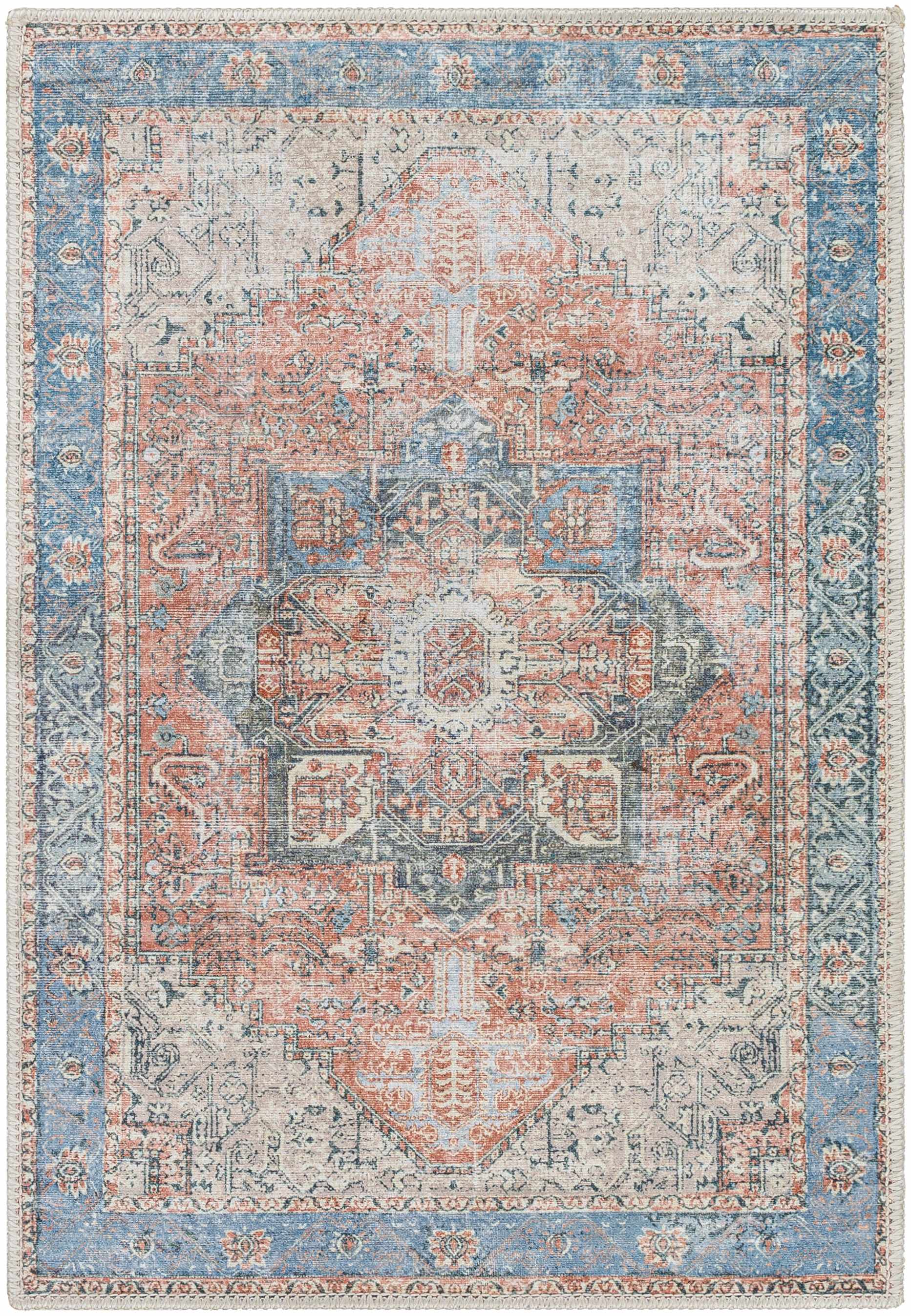 Rosman Distressed Washable Rug from PriceLows™
