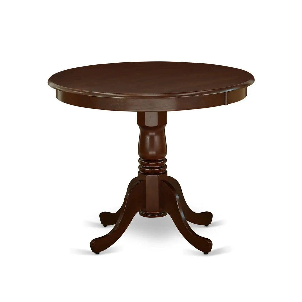 EAST WEST FURNITURE ANDL5-MAH-W 5-Piece Dining Room Table Set- 4 Wooden Chairs and | 5-Piece Set | Solid Wood | Mahogany Finish