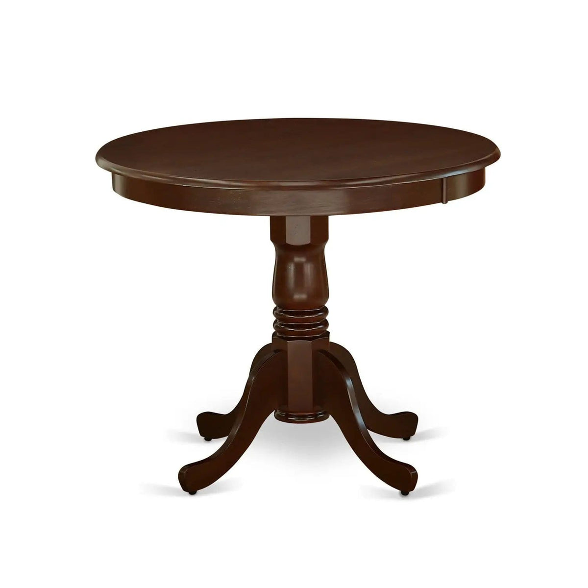 EAST WEST FURNITURE ANDL5-MAH-W 5-Piece Dining Room Table Set- 4 Wooden Chairs and | 5-Piece Set | Solid Wood | Mahogany Finish