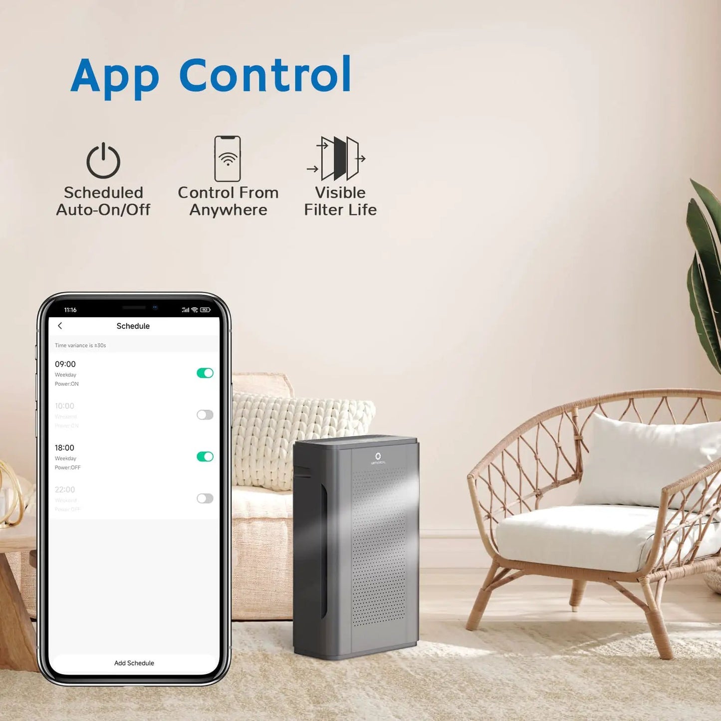 Pure Morning APH320 Smart WiFi Air Purifier from PriceLows™