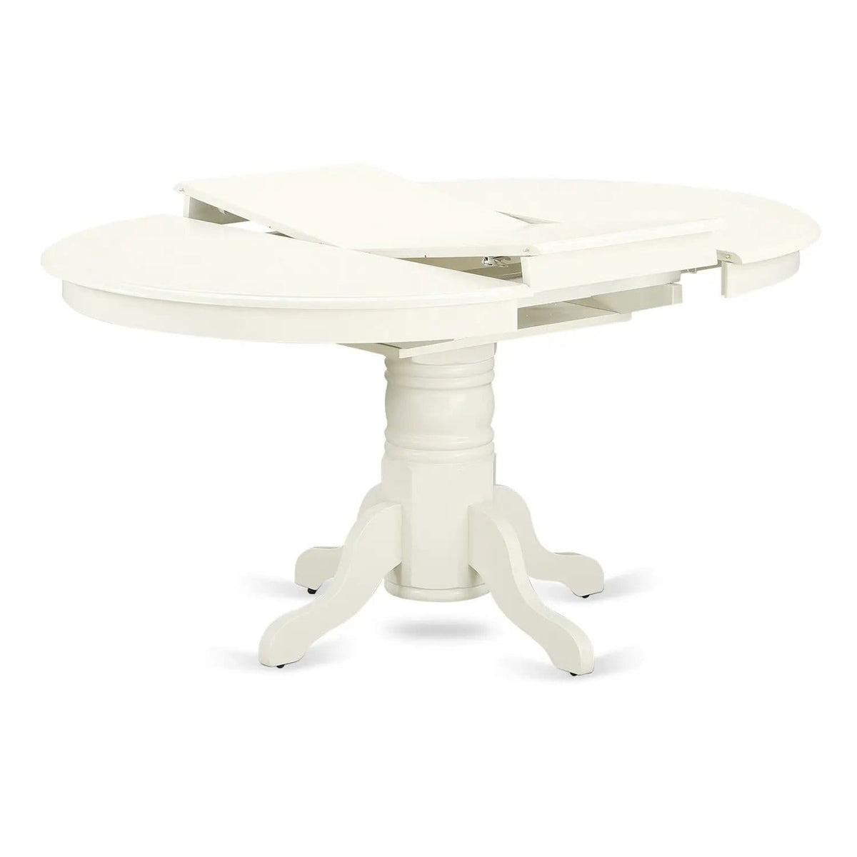 EAST WEST FURNITURE AVVA7-LWH-W 7-Piece Kitchen Table Set- 6 Modern Dining Chairs | 7-Piece Set | Linen | linen white Finish