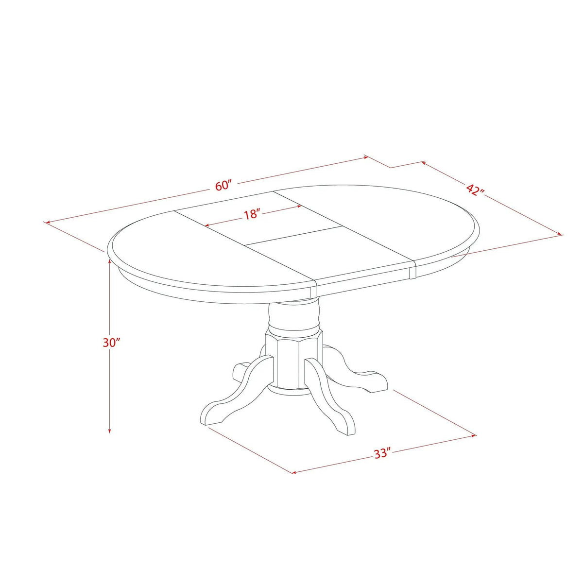 EAST WEST FURNITURE AVVA7-LWH-W 7-Piece Kitchen Table Set- 6 Modern Dining Chairs | 7-Piece Set | Linen | linen white Finish