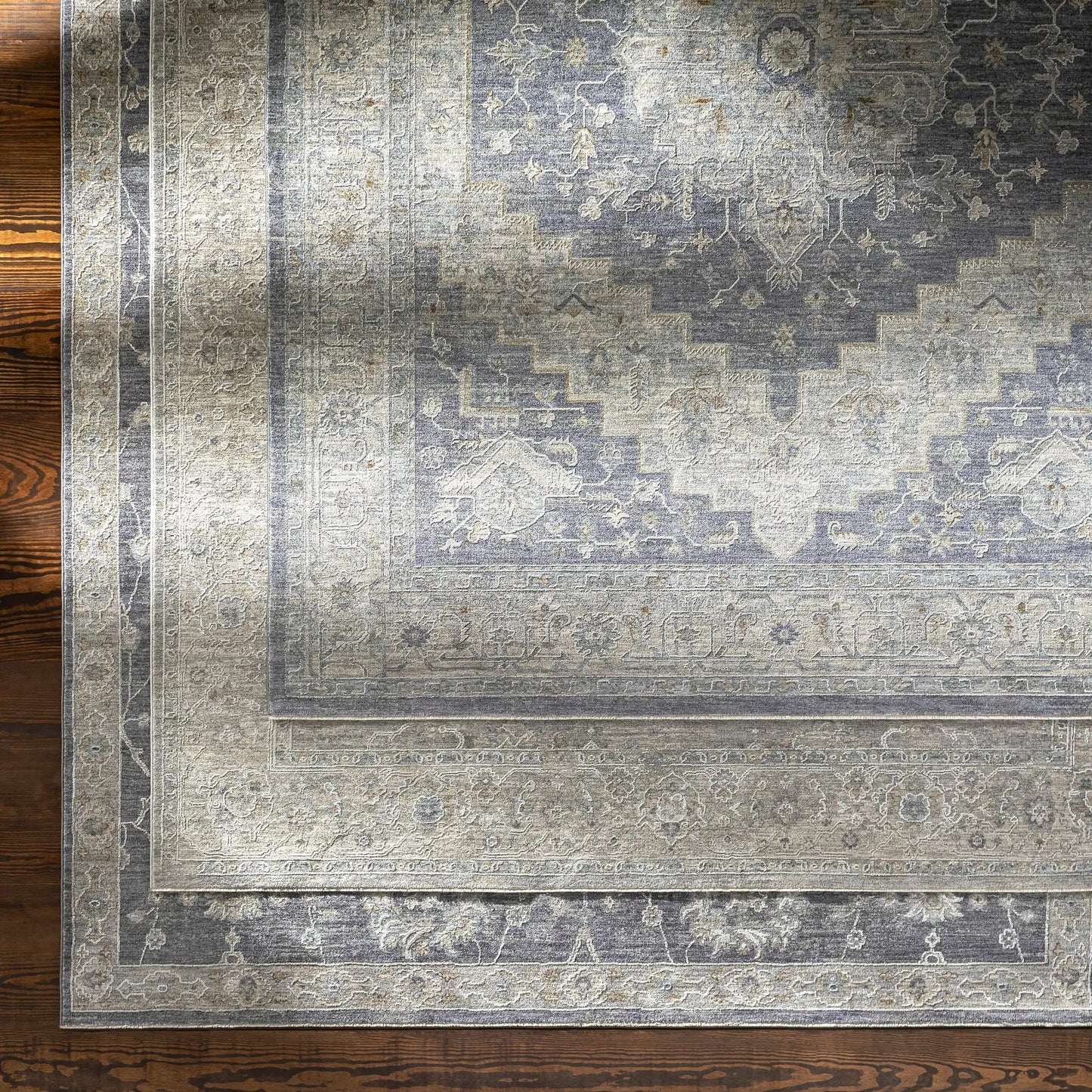 Sema Blue Medallion Rug from PriceLows™