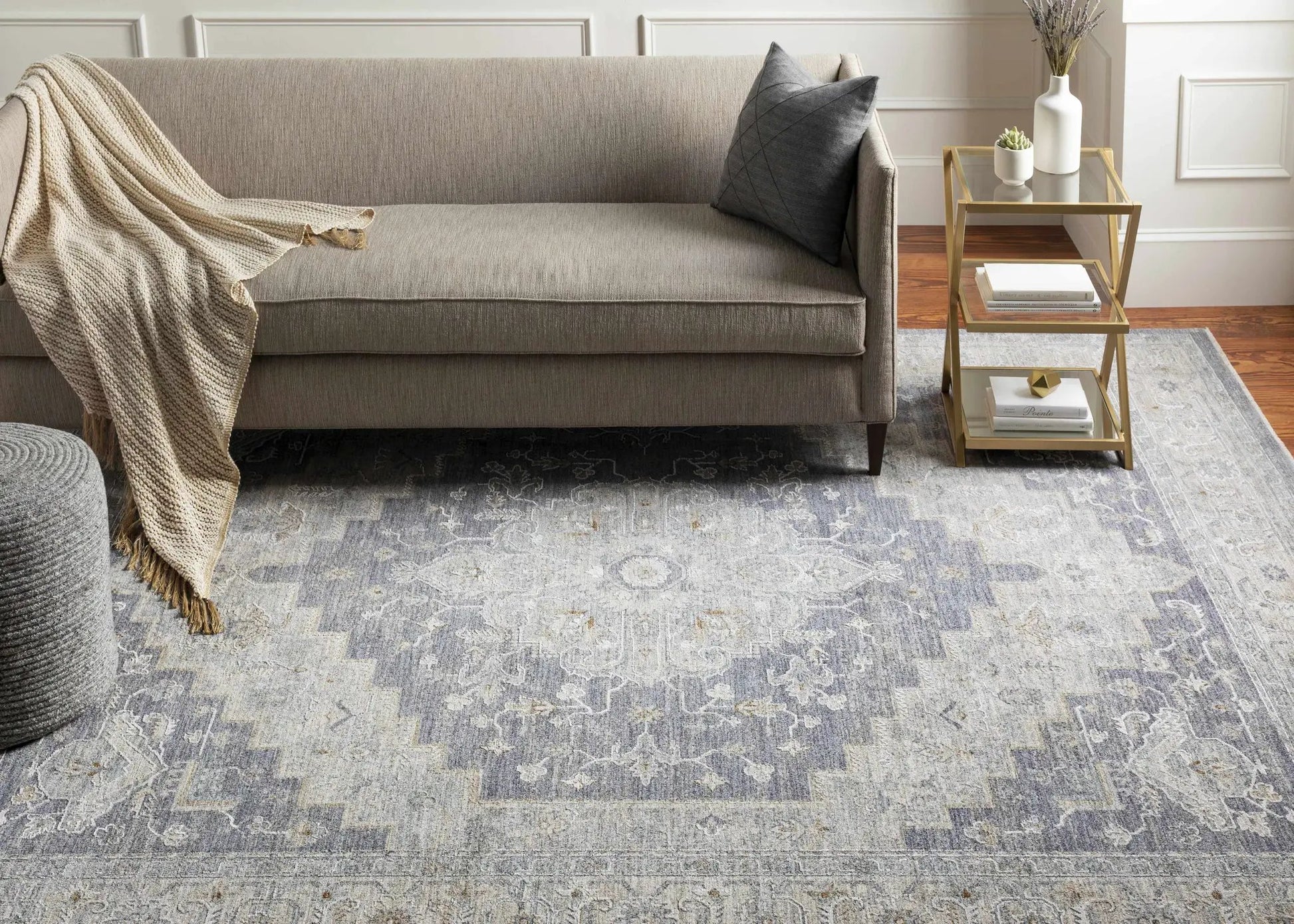 Sema Blue Medallion Rug from PriceLows™