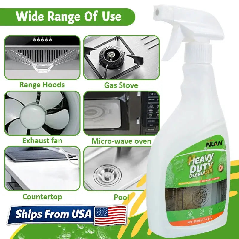Kitchen Hood Grease Remover Cleaner Heavy Duty Degreaser Spray for Stove Oven Range Hood Cooktop Removes Oil Stains Fast from PriceLows™