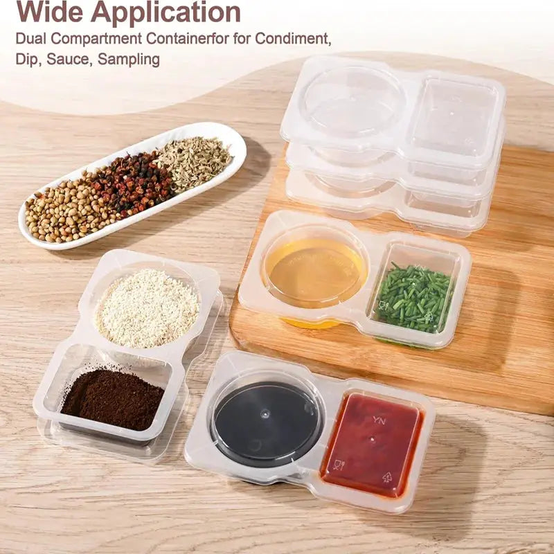 20-Count Spice Storage Jars - Stackable Clear Containers with Label Kit from PriceLows™