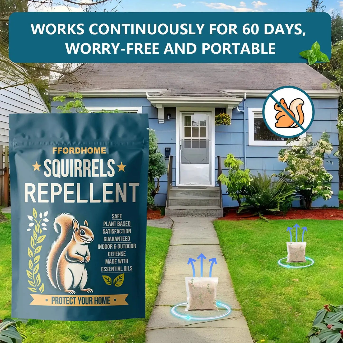 Outdoor Squirrel Repellent, Attic Squirrel Deterrent, Chipmunk Repellent, Squirrel Repeller, Garden Chipmunk Deterrent, Squirrel Repellent, Keep Squirrels Out of Garage - 10 Pack from PriceLows™