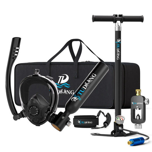 Mini Scuba Tank | 0.5L Capacity | 3000 PSI Max | Includes Mask And Pump