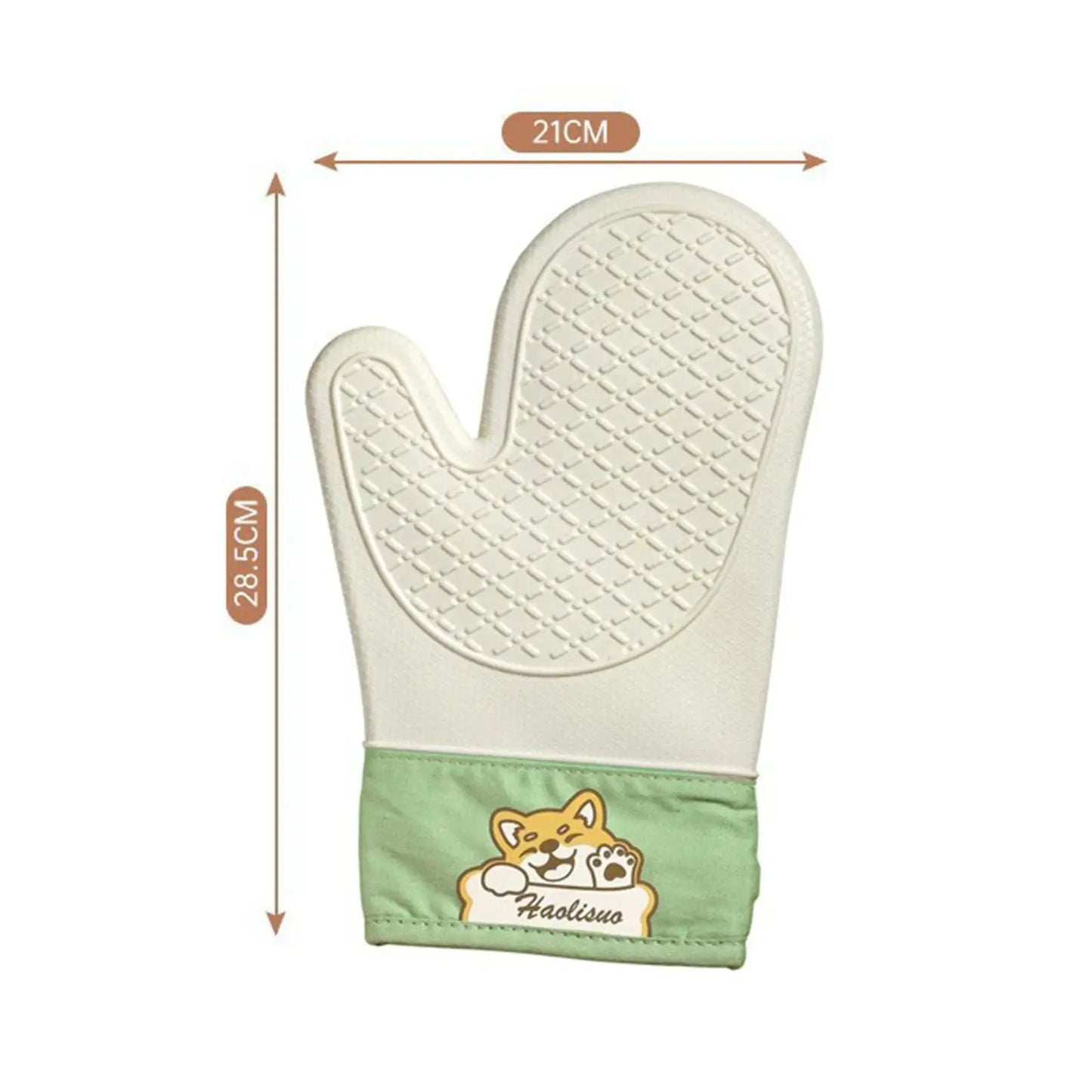 Silicone Oven Mitts | Heat Resistant Thickened | Non Slip | One Size