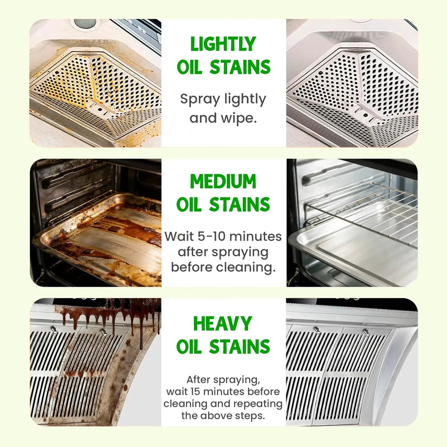 Kitchen Hood Grease Remover Cleaner Heavy Duty Degreaser Spray for Stove Oven Range Hood Cooktop Removes Oil Stains Fast from PriceLows™