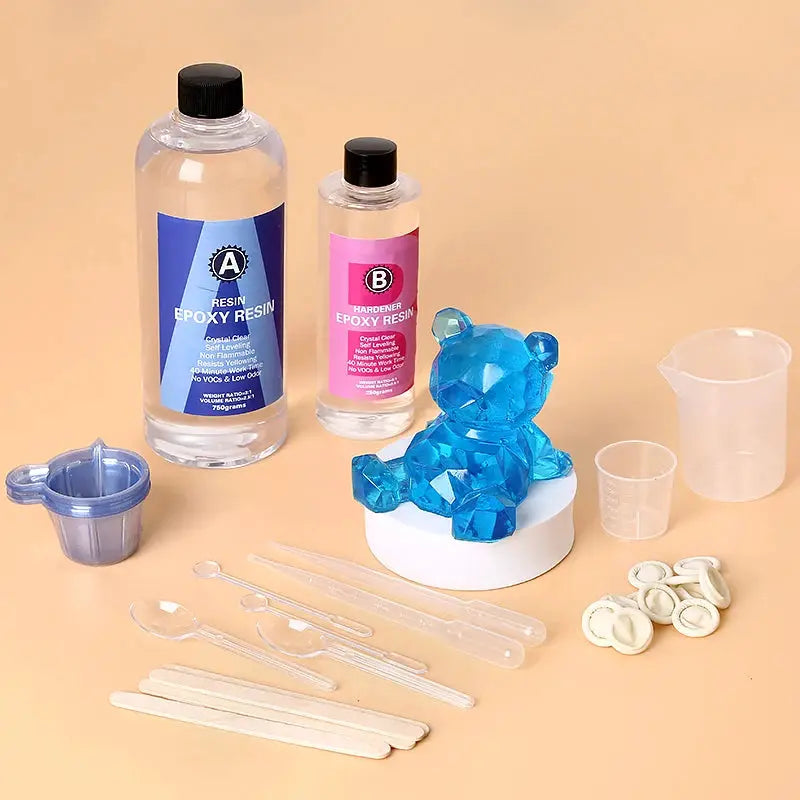 Epoxy Resin Kit | Crystal Clear 3:1 | Self Leveling | Jewelry DIY Art