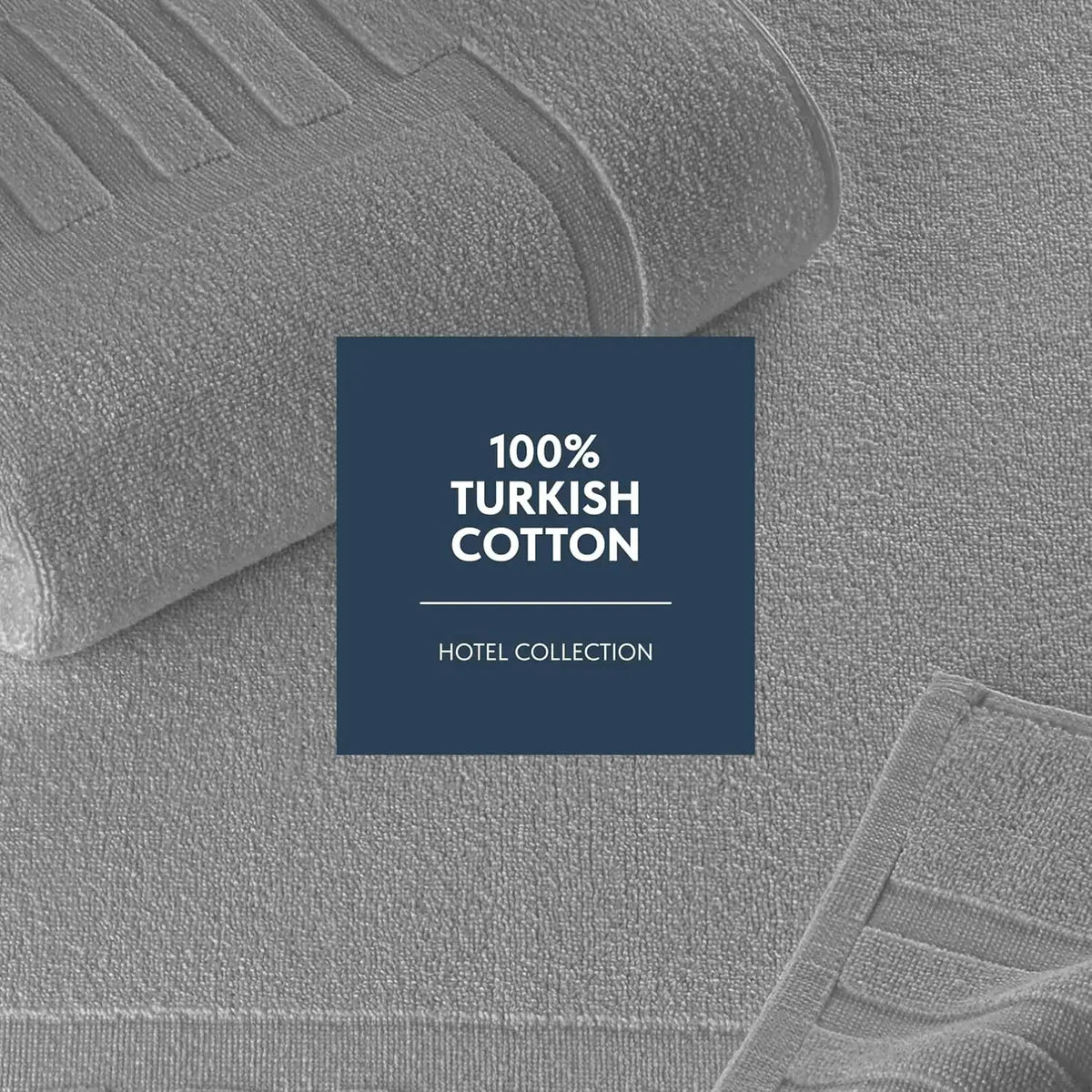Bath Mat Set 2 Pack Light Grey - Absorbent Cotton Floor Towel for Shower Spa 22x34 Inches from PriceLows™
