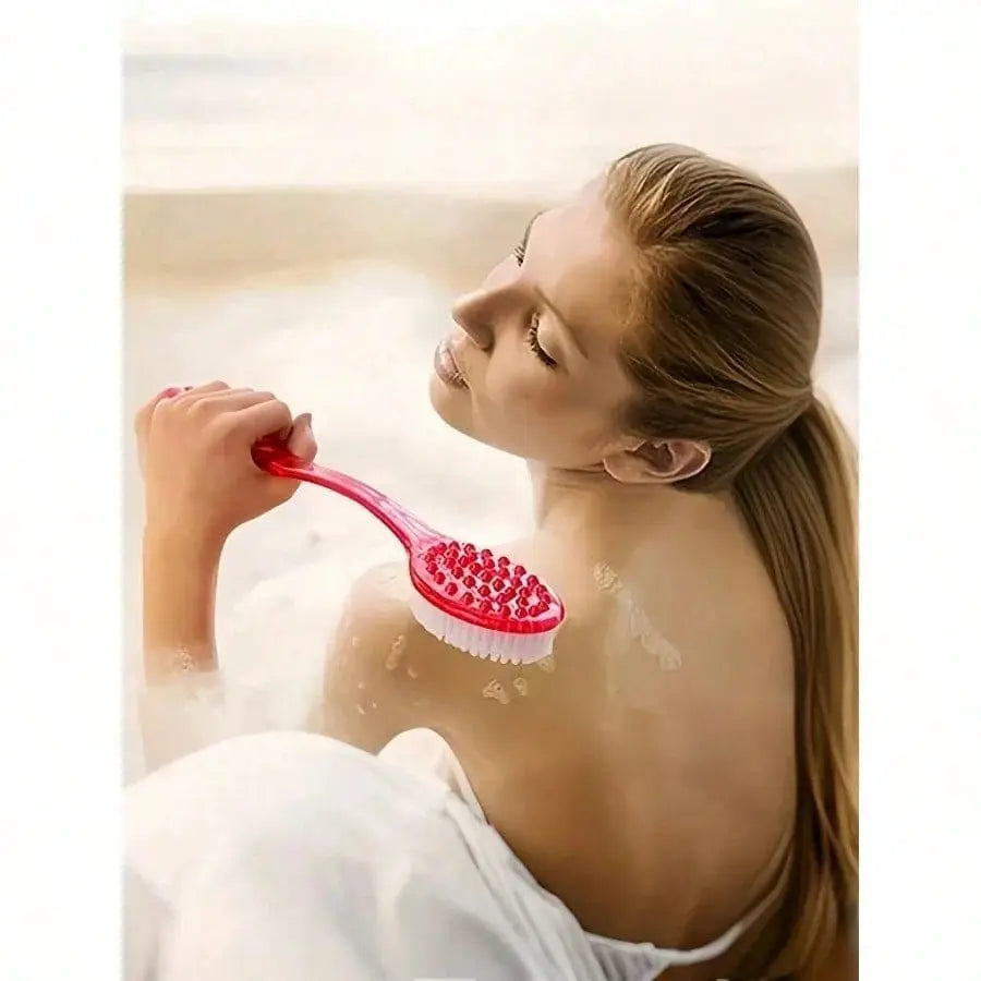 Bath Brush | Exfoliating Back Scrubber | Extended Handle
