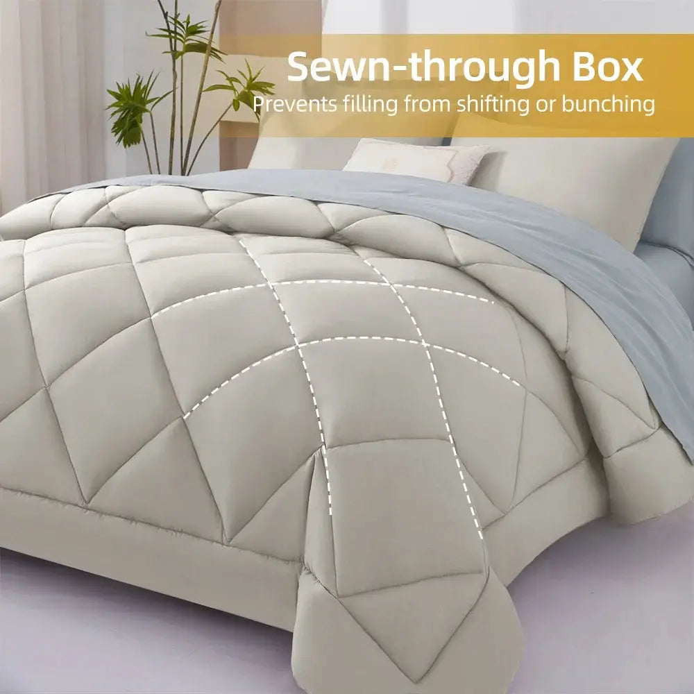 7 Pieces Bed in a Bag King Size, Fluffy Soft All Season Rustic Farmhouse Bedding with Full Sheets Set from PriceLows™