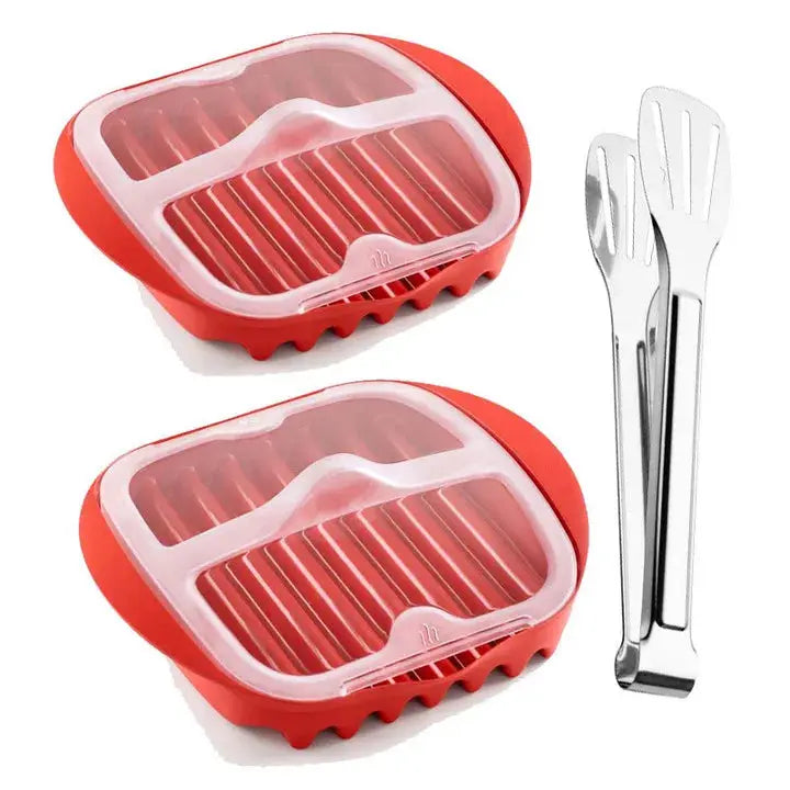 Microwave Bacon Maker Tray | BPA-Free | Vented Splatter Lid