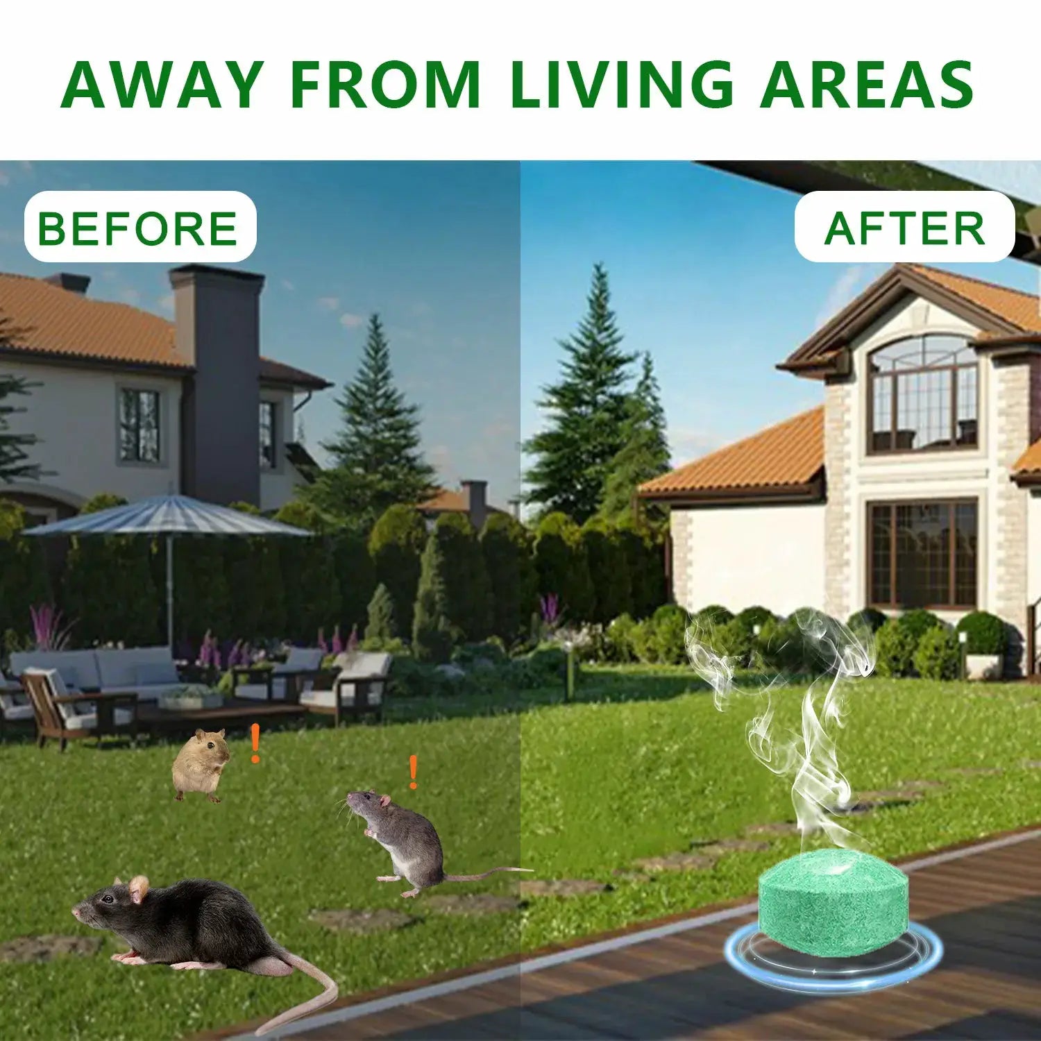 Rodent Repellent Balls, 48 PCS Rodent Control, Natural Mouse Repellent Peppermint Oil for Mice, Rats, Squirrels, Skunks, Raccoon, Spiders and Pests, Keeps Pests Away Effectively from Garden & Home (Peppermint) from PriceLows™