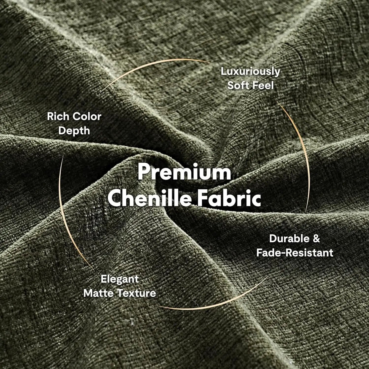 Compact Chenille Accent Chairs With Removable Covers from PriceLows™