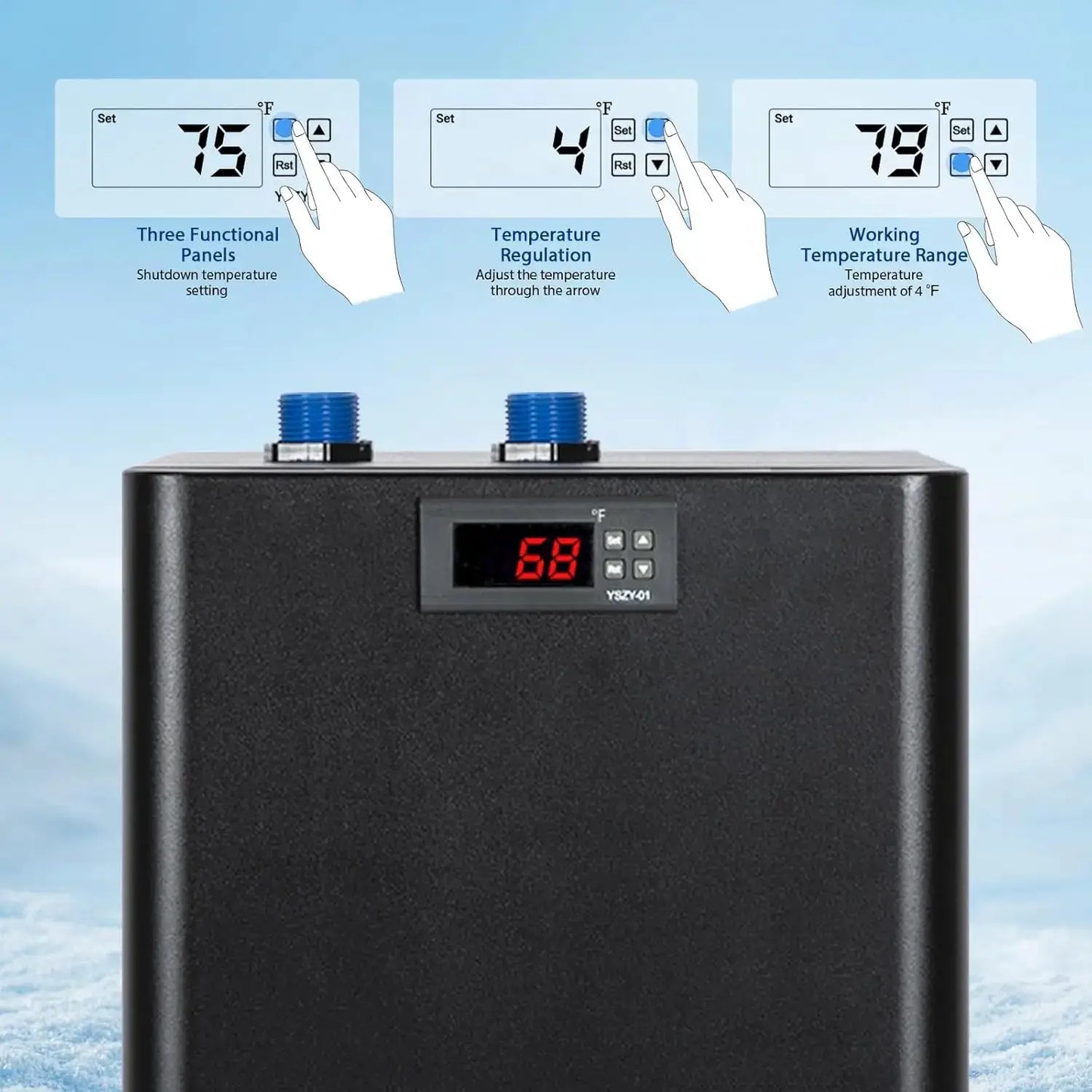 Aquarium Water Chiller | 1/3 HP | 79 Gallon | Quiet Design