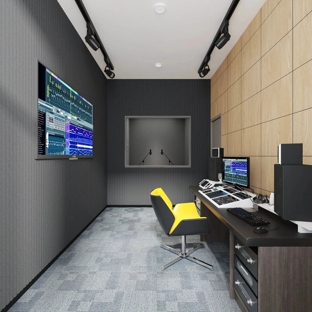 Acoustic Wall Panels | Self Adhesive | Sound Absorbing | 48X 24 In