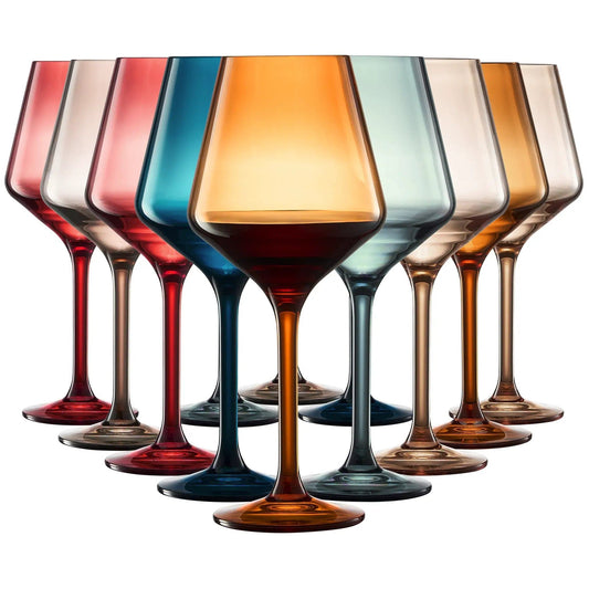 Eze Acrylic Stemmed Wine Glassware, Set of 12 from PriceLows™