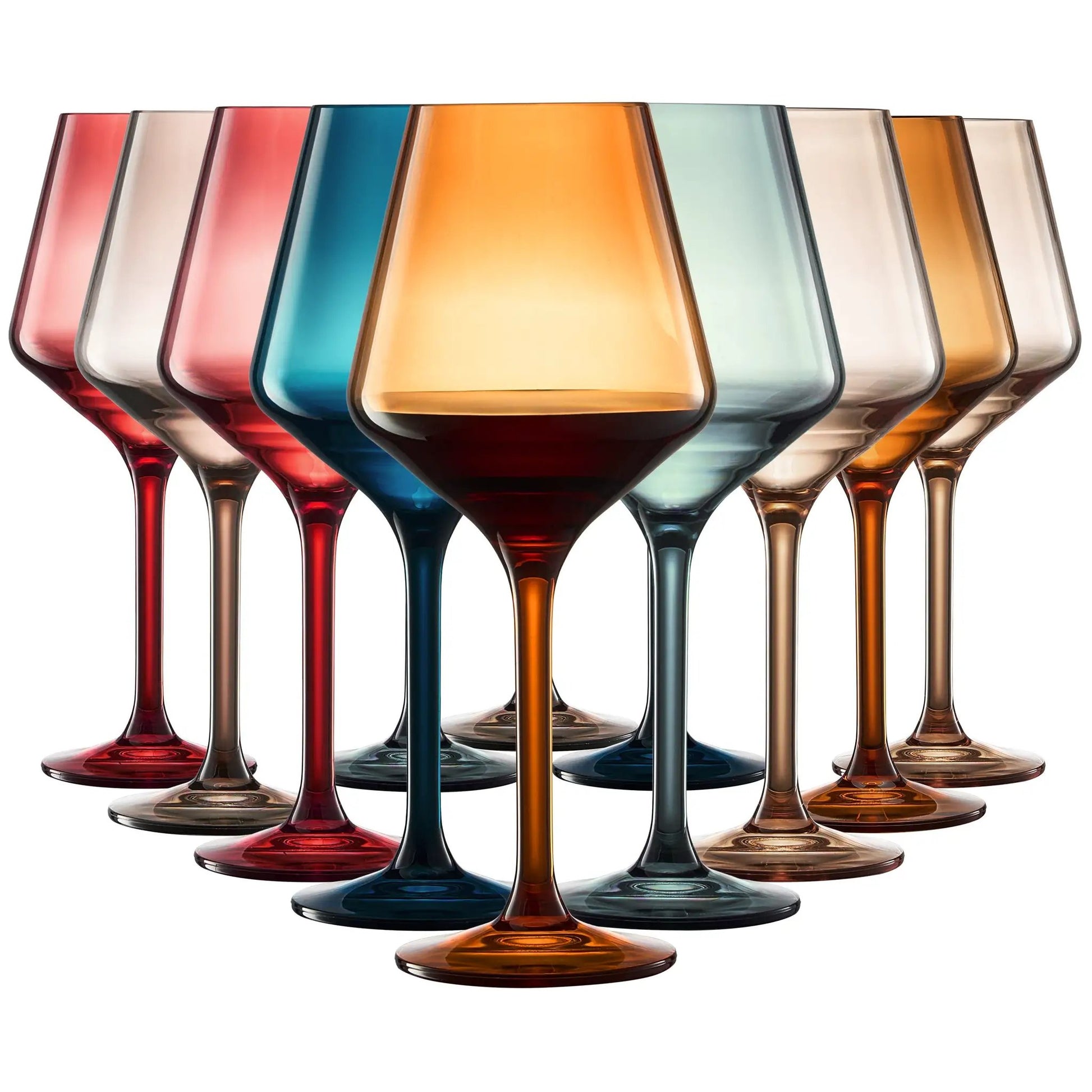 Eze Acrylic Stemmed Wine Glassware, Set of 12 from PriceLows™