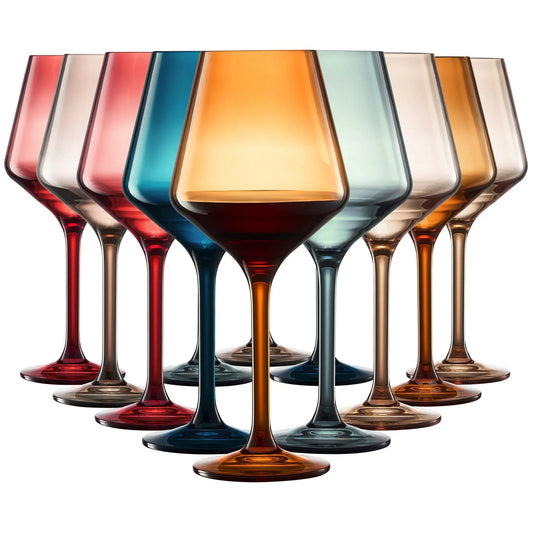 Eze Acrylic Stemmed Wine Glassware, Set of 12 from PriceLows™