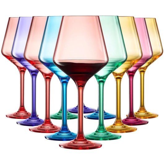 Madrid Acrylic Stemmed Wine Glassware, Set of 12 from PriceLows™