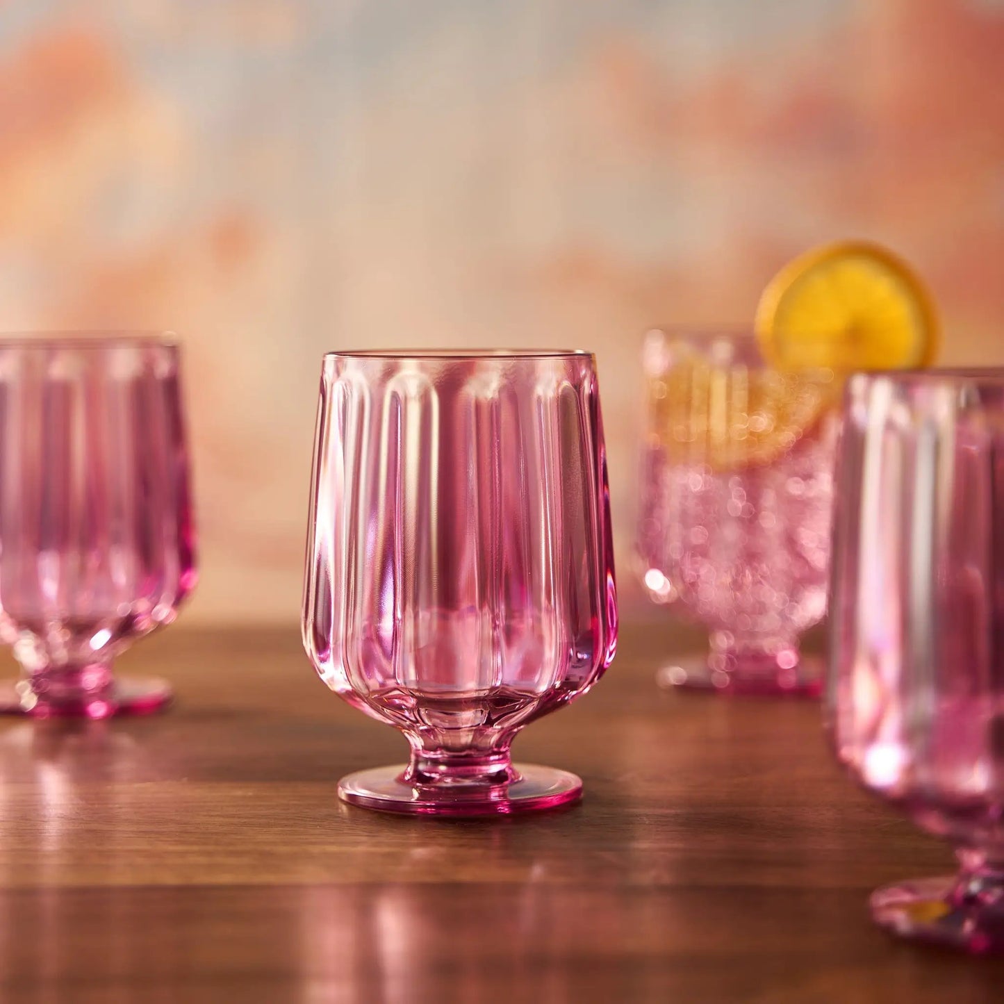 Madrid Acrylic Stemmed Wine Goblet Glassware, Set of 4 from PriceLows™