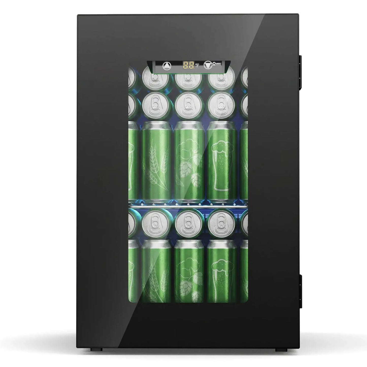 24 Can Glass Door Mini Fridge Beverage Refrigerator Touch Control Wine Cooler for Bottles & Beer Small Fridge for Bedroom/Offic from PriceLows™