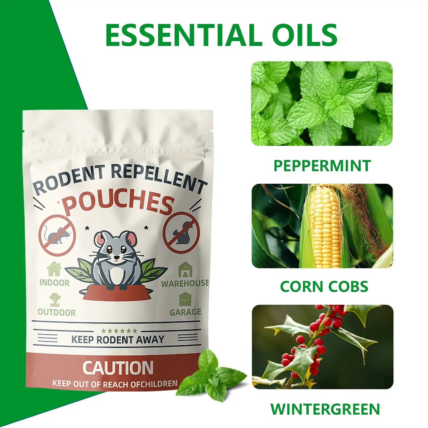 10P-Rodent Repellent, Mice Repellent, Peppermint Rat Repellent, Keep Rodents Out of House/Cars/Rvs/Garages, Natural Mouse Repellents, Indoor & Outdoor 3 Months Protection from PriceLows™