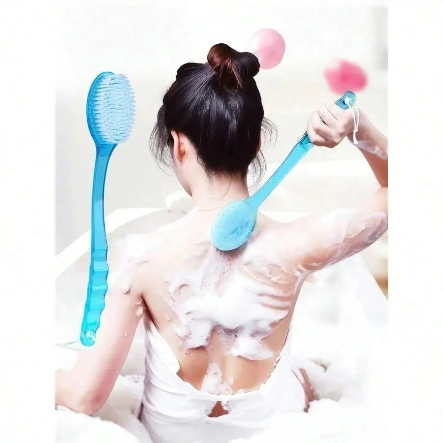 Bath Brush | Exfoliating Back Scrubber | Extended Handle