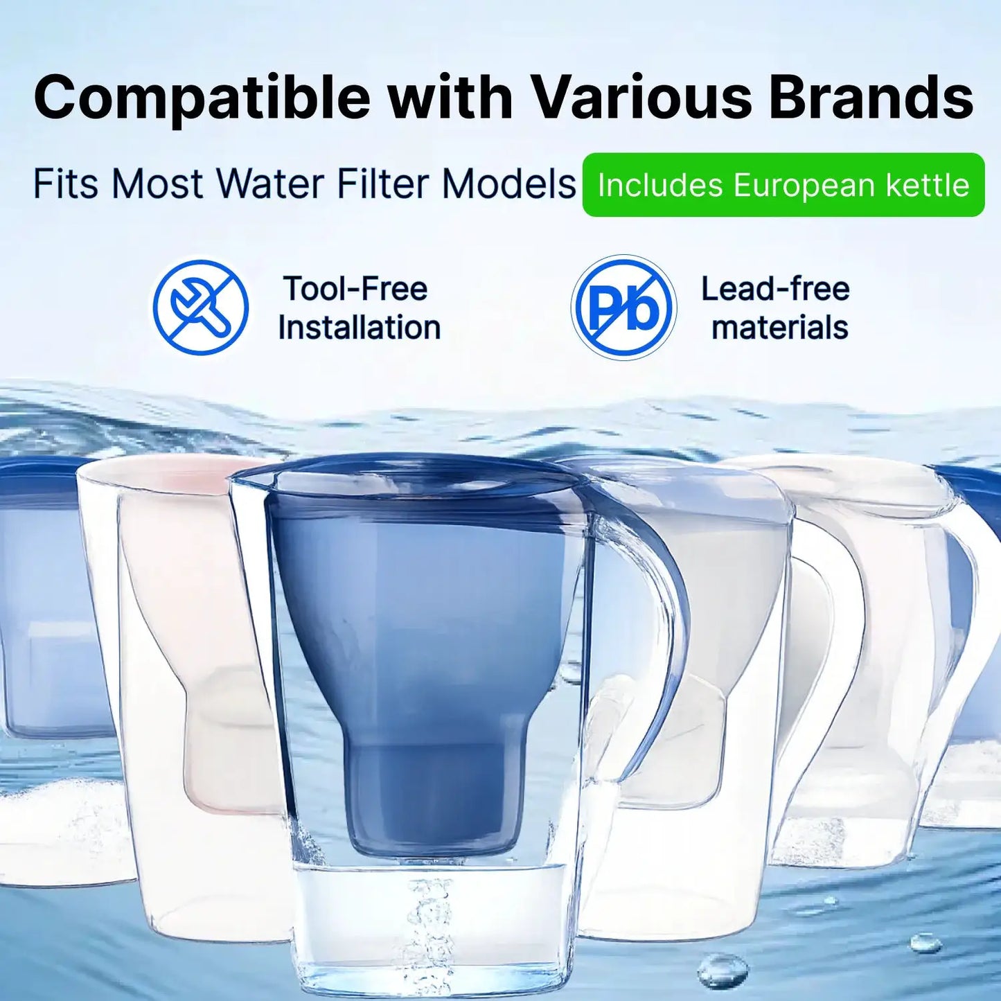 For Brita Maxtra+ Pitcher Replacement Water Filter Cartridge Reduces Chlorine Limescale Arsenic Improves PH 12 Count Compatible from PriceLows™