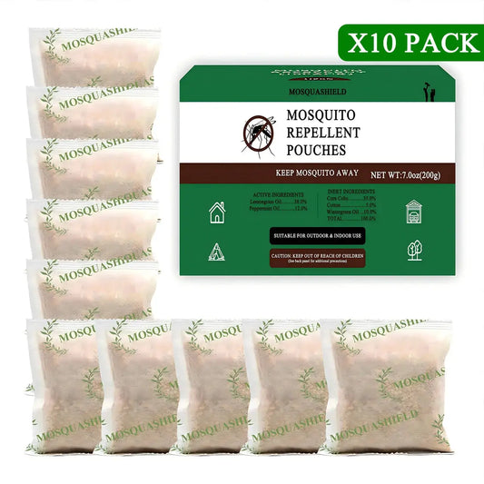 Mosquito Repellent Sachets (10-Pack), made with natural plant essential oils, for indoor & outdoor use. Ideal for various occasi from PriceLows™