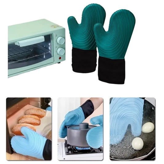 Silicone Oven Gloves | Heat Resistant | BPA Free | One Size